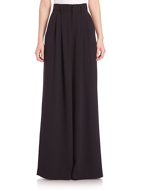 Alice + Olivia - Straight Wide-Leg Trousers