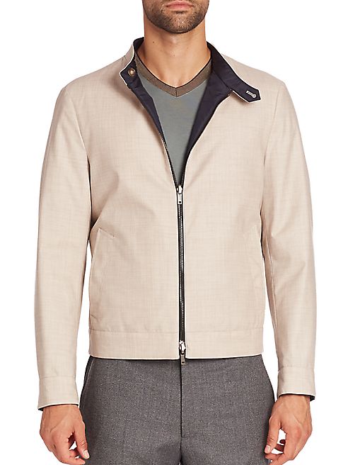 Giorgio Armani - Reversible Cashmere-Blend Zip-Front Jacket