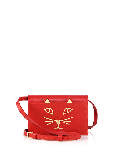 Charlotte Olympia - Feline Leather Crossbody Bag