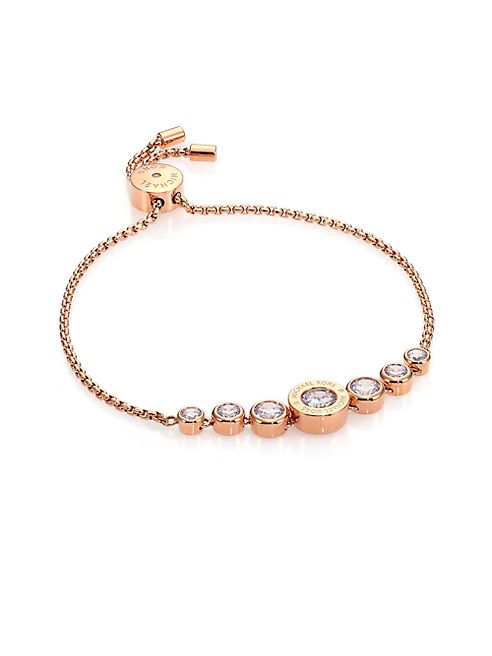 Michael Kors - Brilliance Logo Slide Bracelet/Rose Goldtone