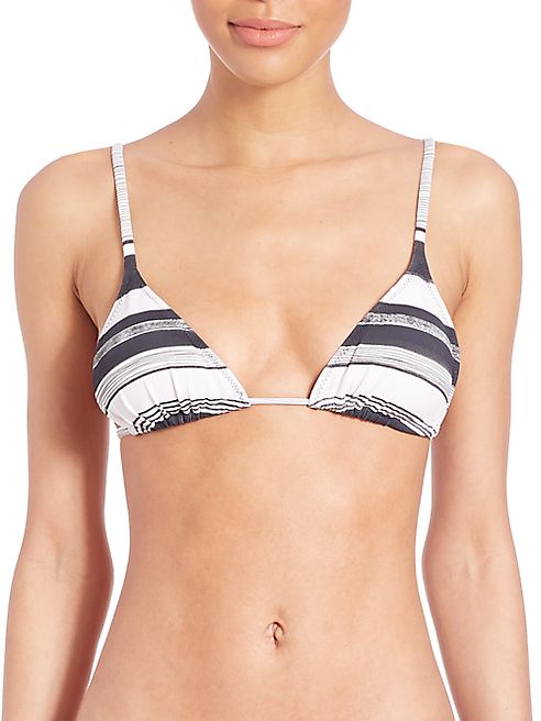 Norma Kamali - Striped String Bikini Top