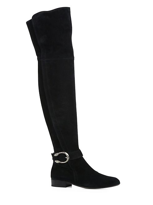 Gucci - Dionysus Suede Over-The-Knee Boots