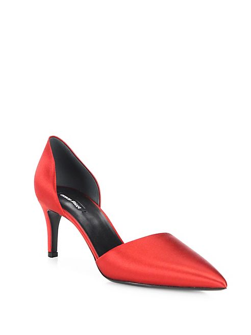 Giorgio Armani - Satin Half d'Orsay Pumps