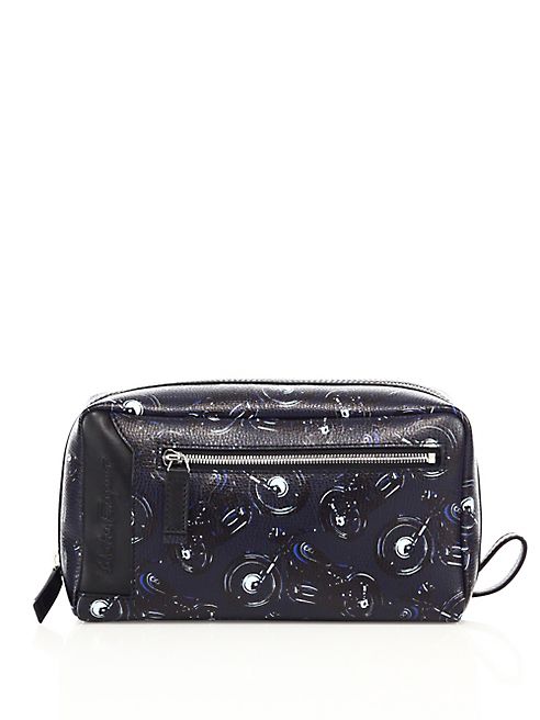 Salvatore Ferragamo - Motorbike   Leather Dopp Kit
