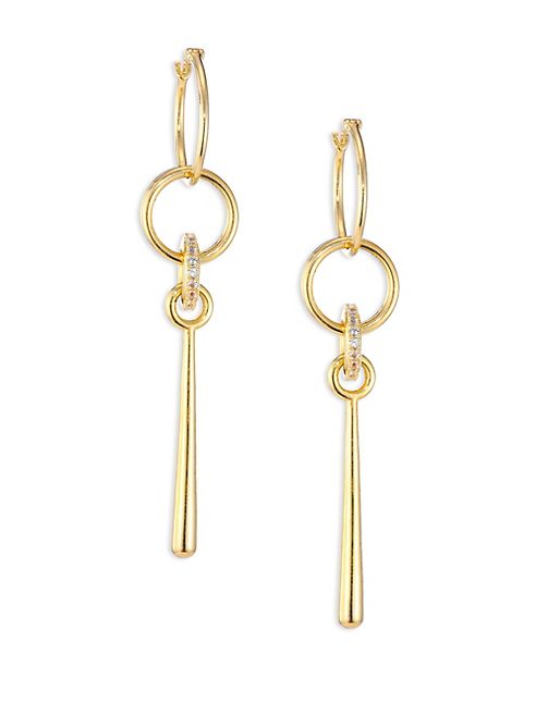 Elizabeth and James - Bonnie White Topaz Drop Earrings