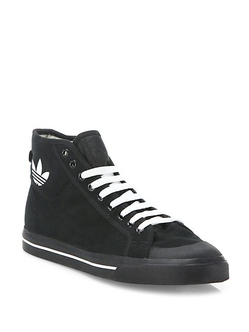 adidas by Raf Simons - High-Top Canvas Sneakers
