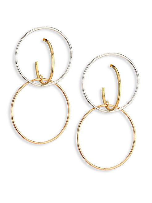 Charlotte Chesnais - Galilea Medium Tri-Tone Drop Earrings