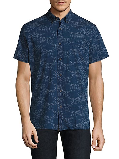 Billy Reid - Abstract Printed Short Sleeve Shirt