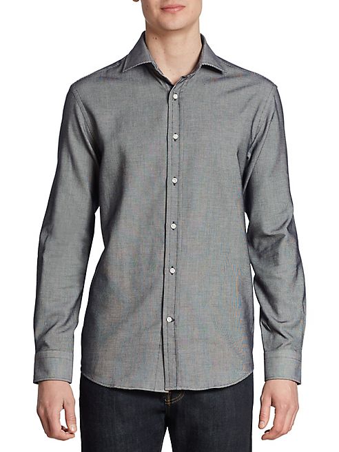 Ralph Lauren - Textured Cotton Casual Button Down Shirt