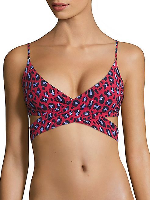 Stella McCartney - Animal Wrap Bikini Top