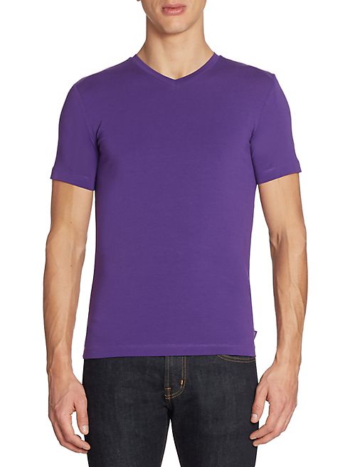 Armani Collezioni - Solid Cotton Tee