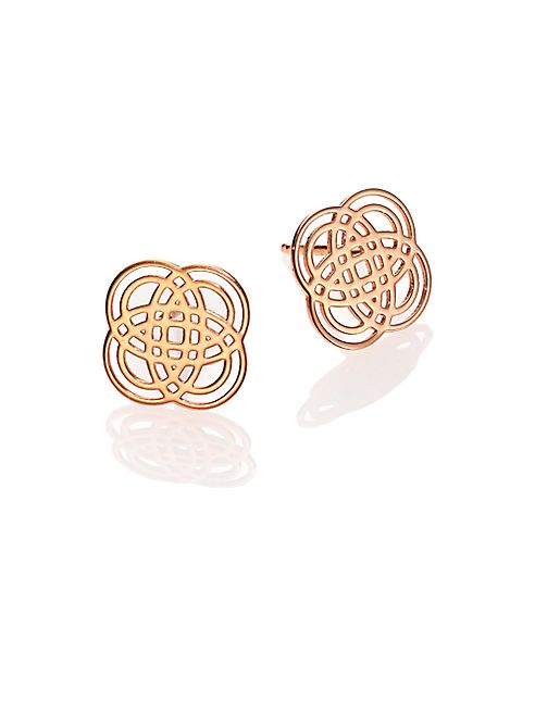 GINETTE NY - Purity Gold 18K Rose Gold Stud Earrings