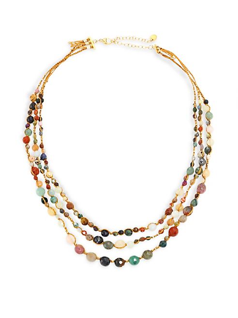 Chan Luu - Multi-Strand Semi-Precious Multi-Stone Necklace