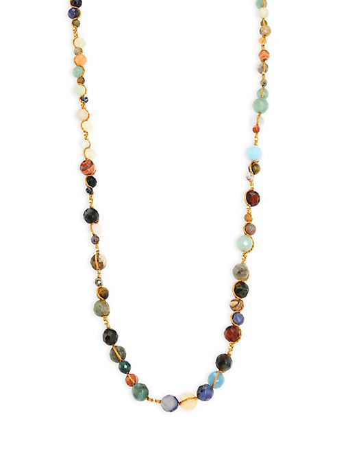 Chan Luu - Semi-Precious Multi-Stone Layering Necklace/36
