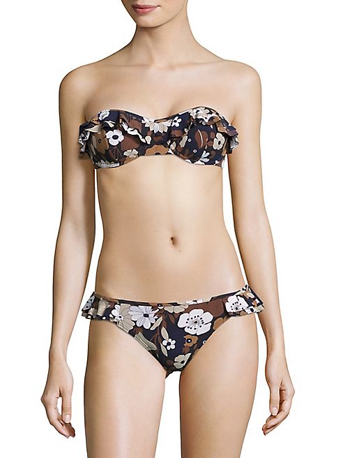 Michael Kors Collection - Two-Piece Ruffled Bandeau Bikini