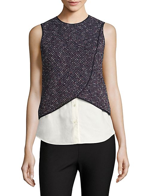 Derek Lam 10 Crosby - Layered Knit Tank Top