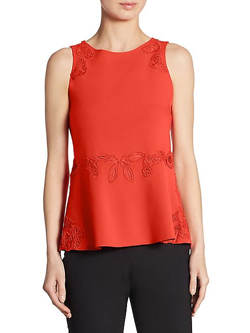 Jonathan Simkhai - Appliquéd Peplum Top