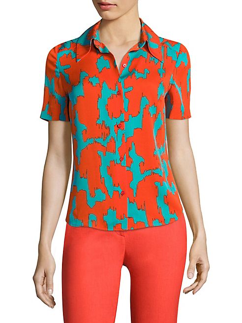 Diane von Furstenberg - Abstract-Print Shirt