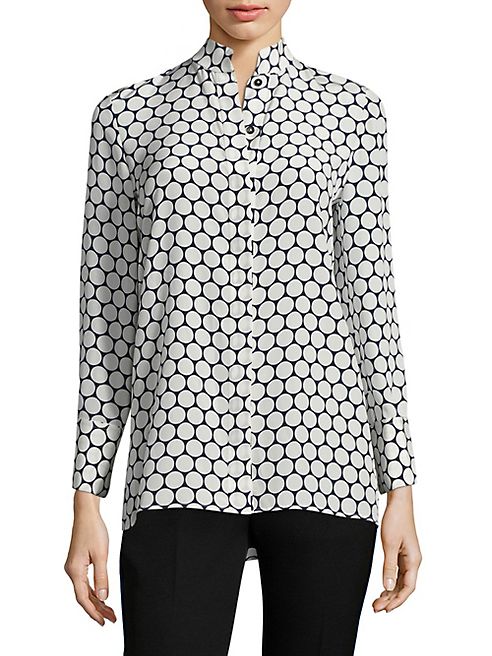 Diane von Furstenberg - Circles Print Silk Shirt