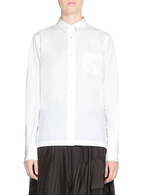 Sacai - Button-Front Lace Shirt