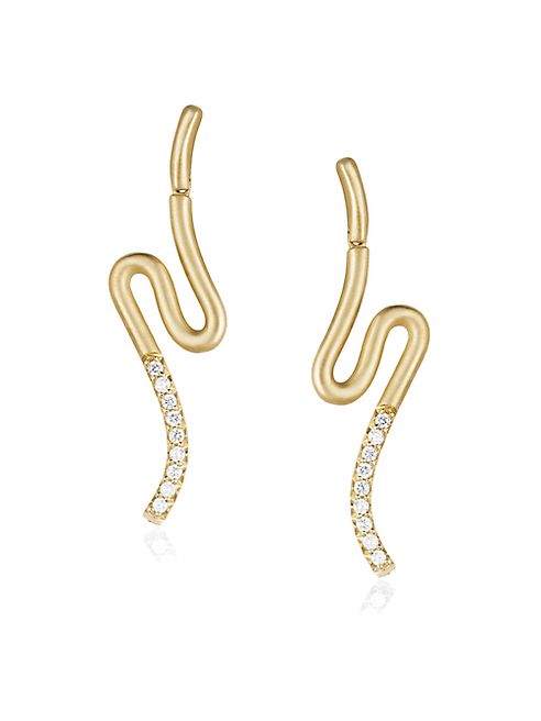 Carelle - Brushstroke Diamond & 18K Yellow Gold N° 51 Earrings