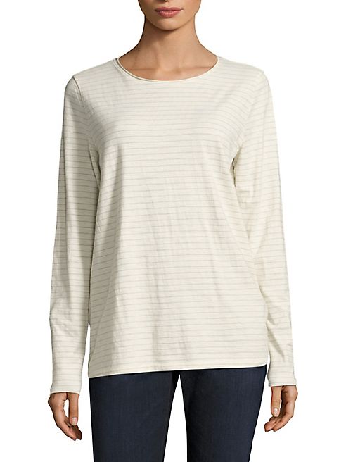 Eileen Fisher - Cotton Striped Top
