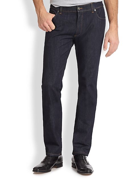 Salvatore Ferragamo - Five-Pocket Straight-Leg Jeans