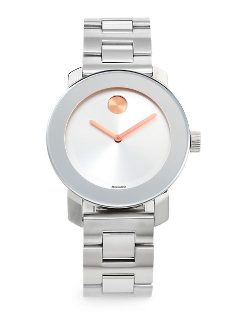 Movado - Bold Stainless Steel Bracelet Watch