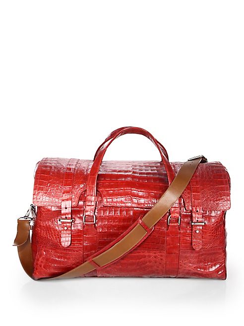 Massimo Matteo - Leather Travel Duffel Bag