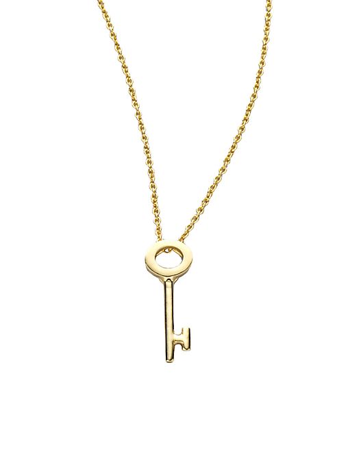 Roberto Coin - Tiny Treasures 18K Yellow Gold Key Pendant Necklace