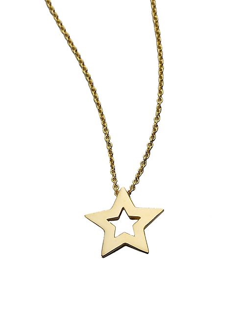 Roberto Coin - Tiny Treasures 18K Yellow Gold Small Star Pendant Necklace